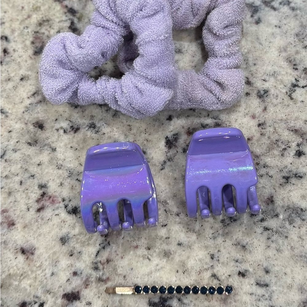 Purple Hair Accessory Set